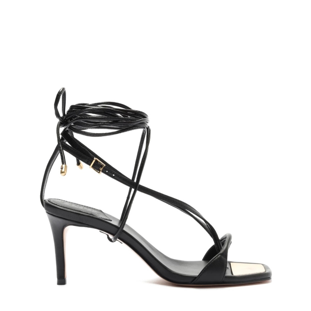 Schutz Vicki Black Strappy Heels